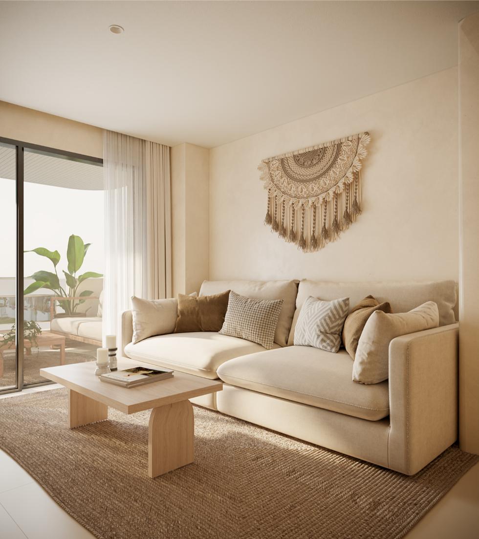Resa Estates Ibiza for sale te koop Apartment Botafoch living 2.jpg